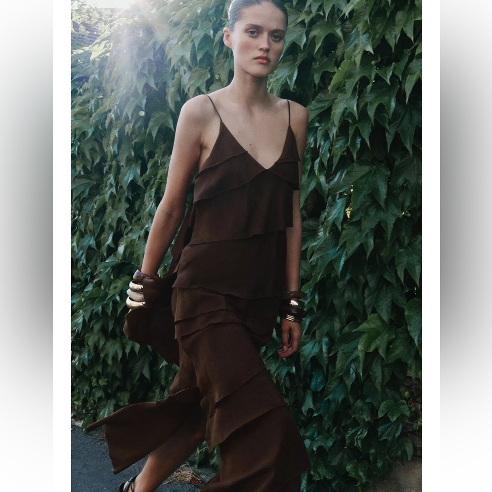 Zara ZW Collection Ruffled Dress - Picture 2 of 8